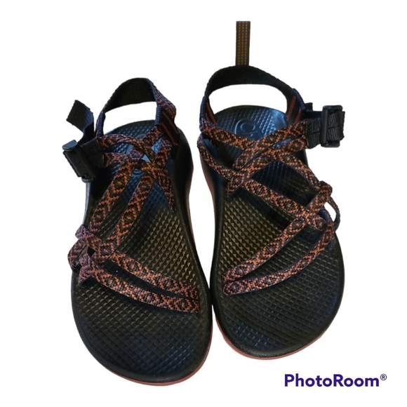 Chaco* ZX/1 EcoTred* Kids Sandal* Red/Blue* Sz 2 - Picture 2 of 5